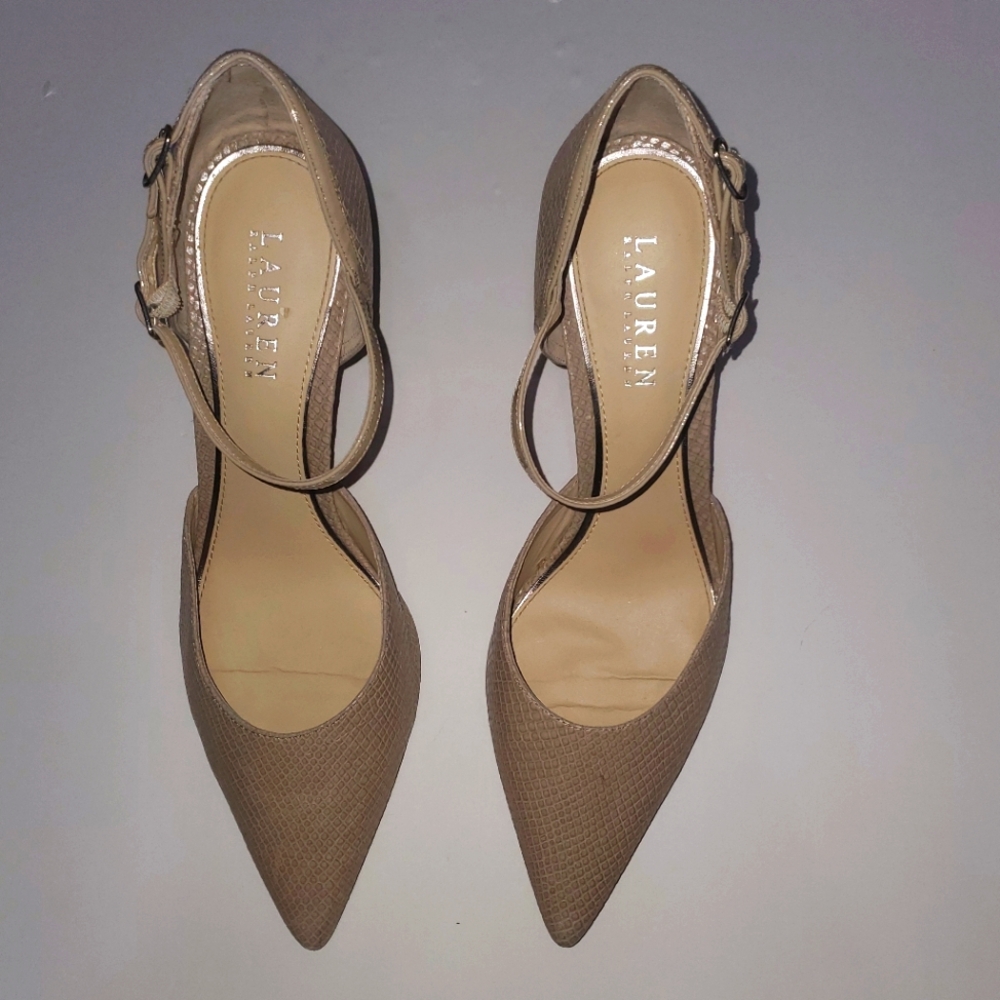 Ralph Lauren nude heels